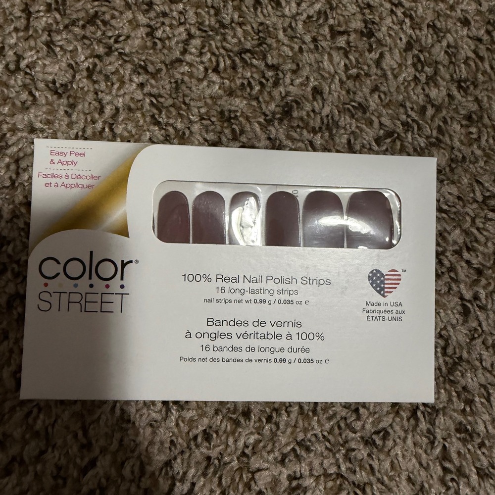 Color‎ Street Upper East Side Nail Polish Strips Deep Mauve Cream FMC164-A02840